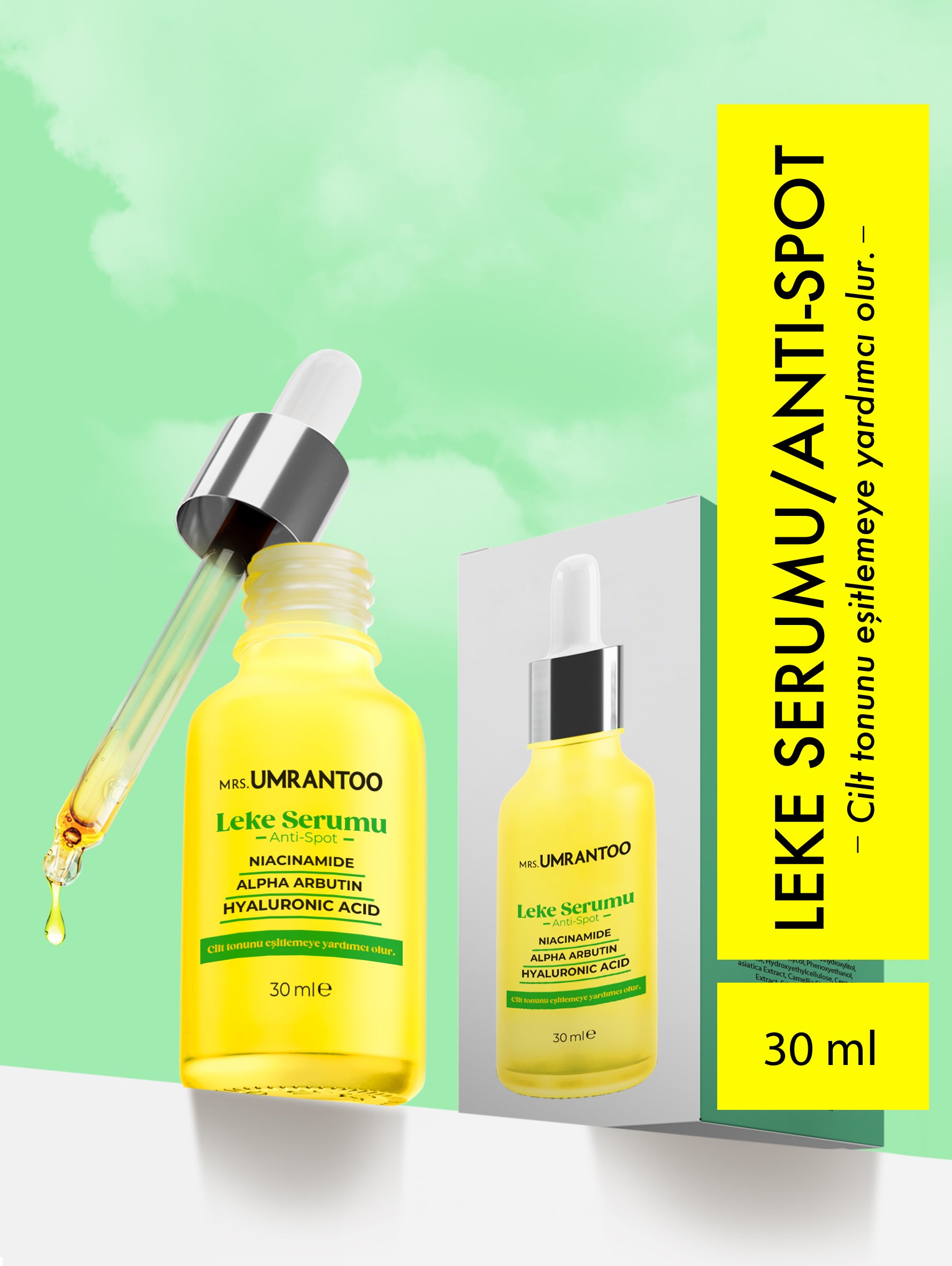 Leke Karşıtı Cilt Bakım Serumu 30Ml